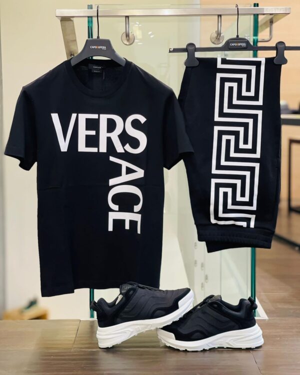 First Copy Versace T-shirt - Black Unisex Tee | High-Quality Replica Shirt