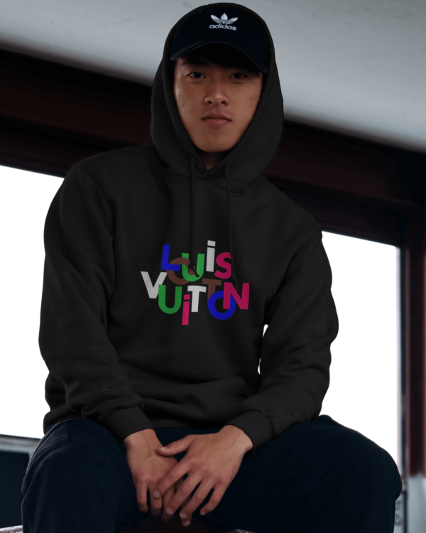 LV BLACK HOODIE FOR MEN