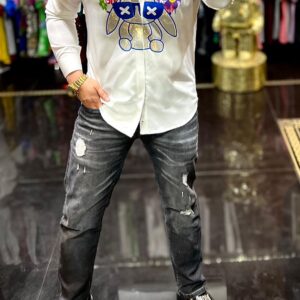 Gucci White Premium Quality Shirt On Sale