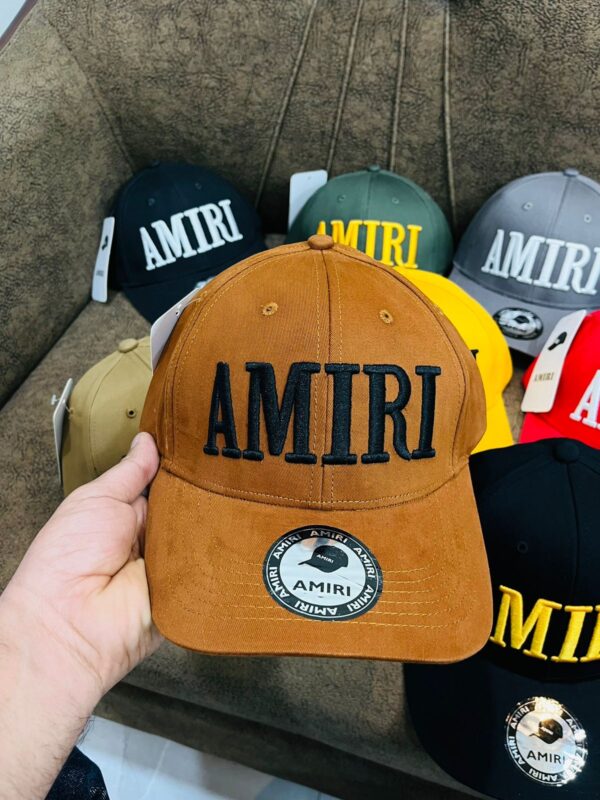 Amiri Imported caps All thread work Denim fabric - Image 6