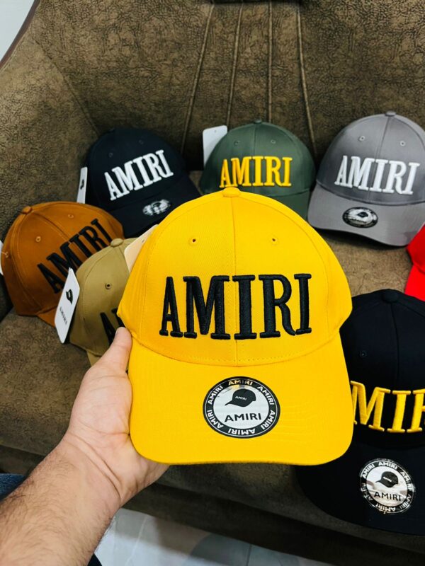 Amiri Imported caps All thread work Denim fabric - Image 5