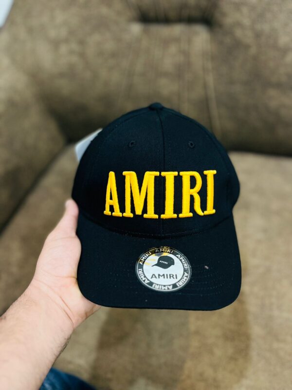 Amiri Imported caps All thread work Denim fabric - Image 3