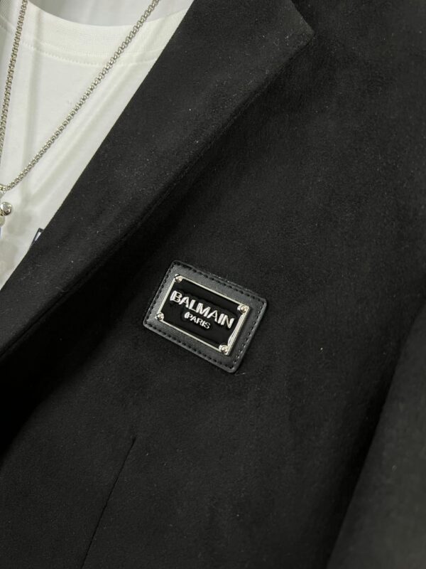 FIRST COPY BALMAIN IMPORTED SUEDE FABRIC BLAZERS - Image 4