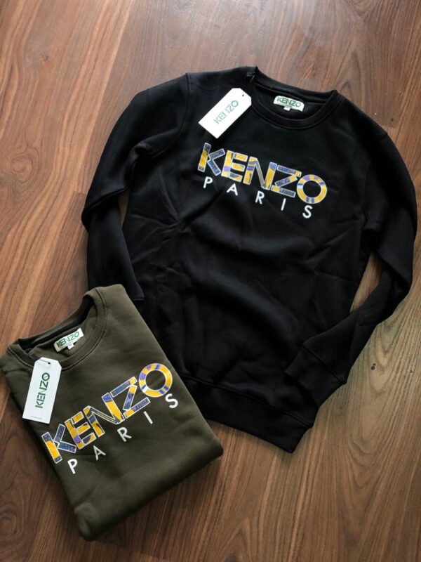 FIRST COPY KENZO EXCLUSIVE ROUND NECK LYCRA FLEECE SWEATSHIRT - Image 4