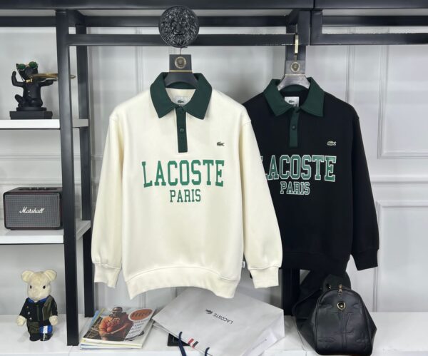 FIRST COPY LACOSTE COLLAR BUTTONS SWEATSHIRT - Image 6