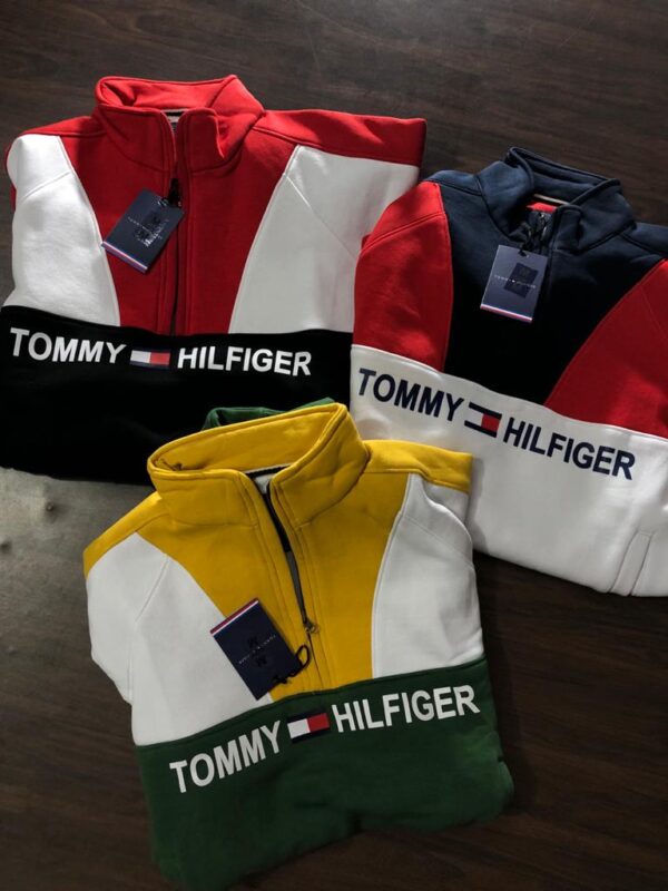 FIRST COPY TOMMY PREMIUM QUALITY HALF ZIPPER SWEATSHIRT - Image 4