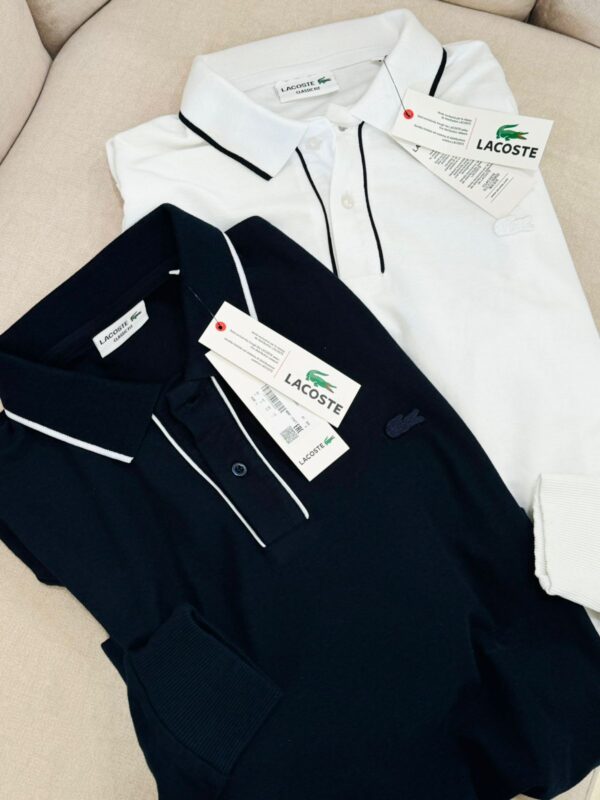 LACOSTE IMPORTED QUALITY EXCLUSIVE FULL SLEEVES POLO TEES - Image 4