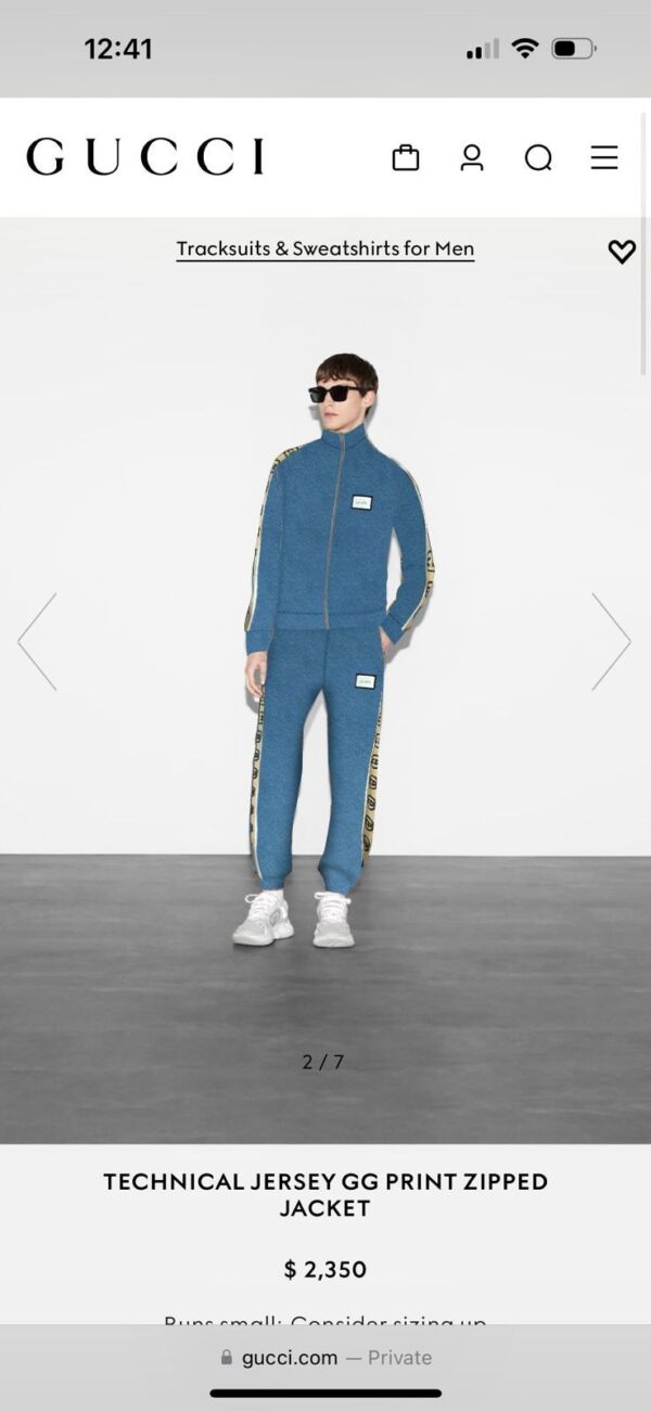IMPORTED Gucci tracksuit - Image 4