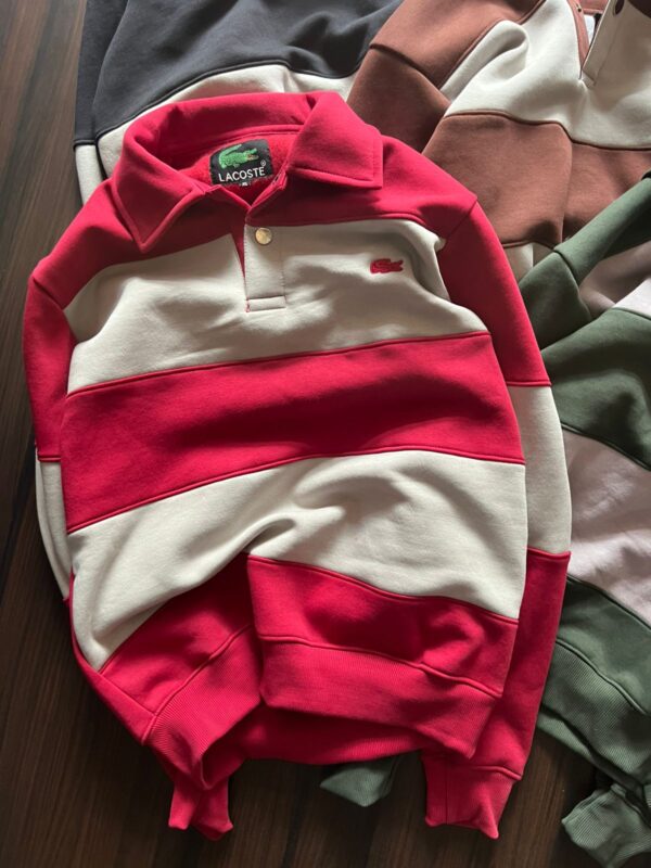 FIRST COPY Lacoste 2024 COTTON Three THREAD FABRIC SWEATSHIRT - Image 4