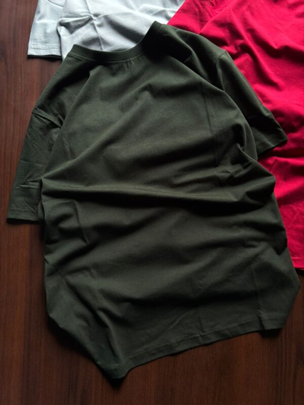 FIRST COPY H&M 2025 Rib Neck Drop Shoulder T SHIRT - Image 5