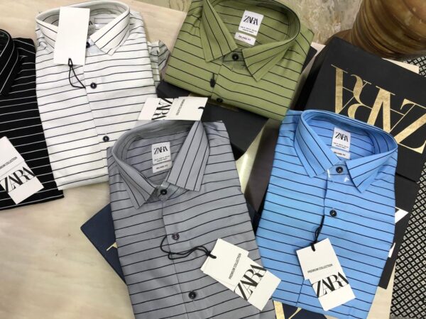 FIRST COPY ZARA MEN'S EXCLUSIVE LINING SHIRTS - Image 4