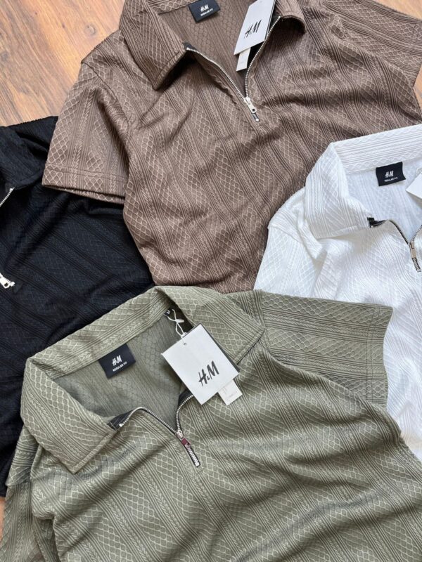 FIRST COPY H&M IMPORTED KNITTING COLLAR TSHIRT - Image 5