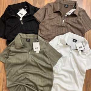 FIRST COPY H&M IMPORTED KNITTING COLLAR TSHIRT