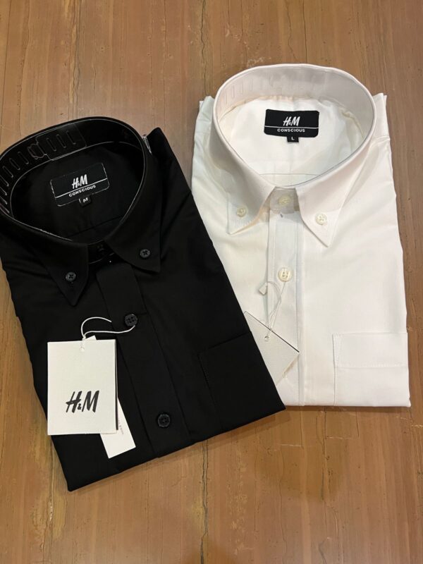 FIRST COPY H&M (PREMIUM QUALITY) Plain shirt - Image 2