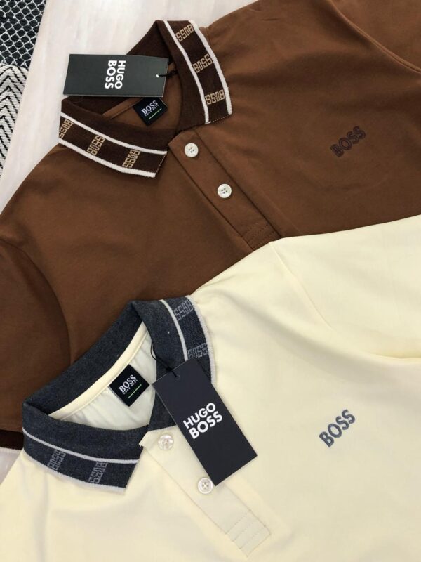 FIRST COPY HUGO BOSS PREMIUM LYCRA POLO T SHIRT - Image 4