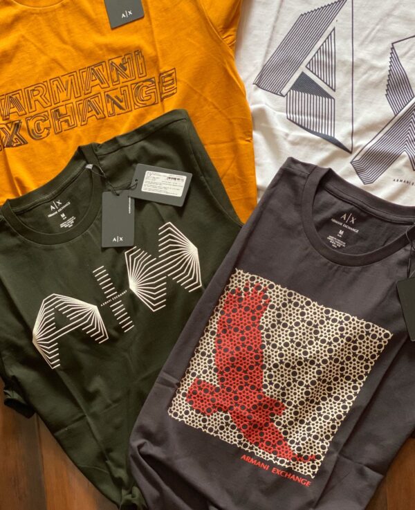 FIRST COPY ARMANI EXPORT ORIGINAL CREW NECKS TEES - Image 2