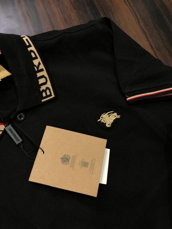 FIRST COPY Burberry Imported Cotton Lycra Polos - Image 10
