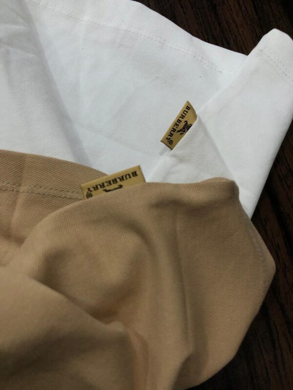 FIRST COPY Burberry Imported Cotton Lycra Polos - Image 8