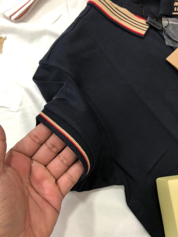 FIRST COPY Burberry Imported Cotton Lycra Polos - Image 7