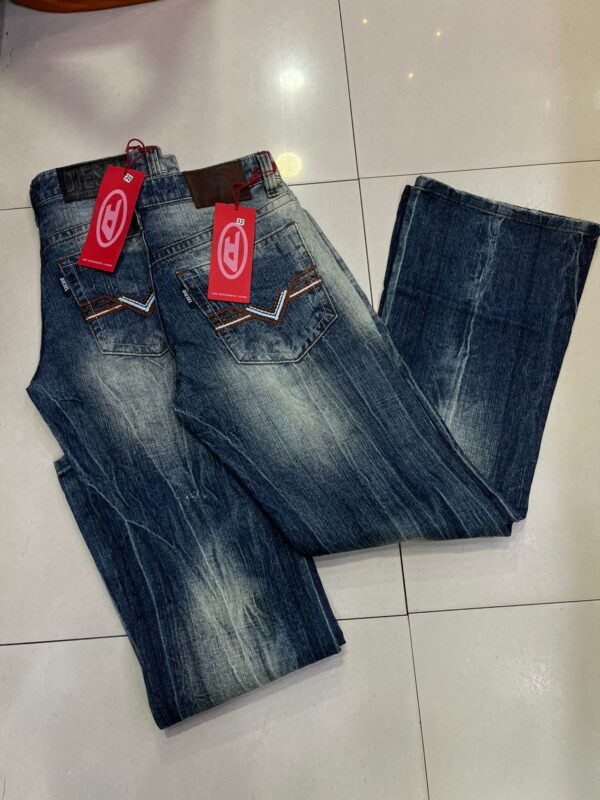 FIRST COPY Diesel Store Article – Bootcut Fit in Rugged Slub Fabric - Image 3