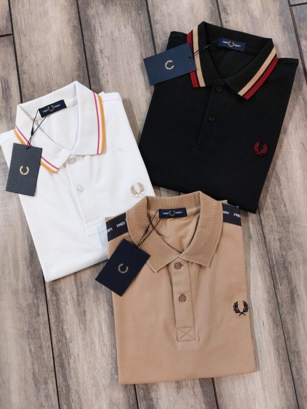 FIRST COPY Fred Perry Imported Quality Exclusive Polo Tees - Image 2