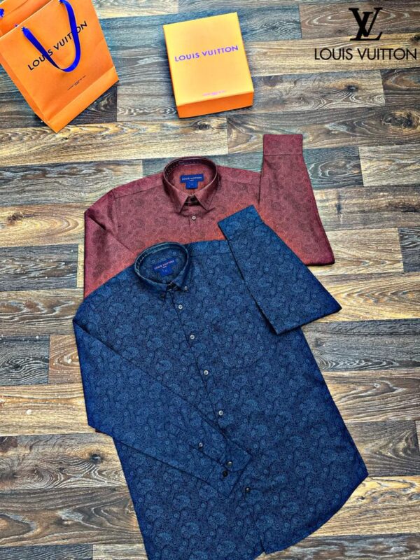 FIRST COPY Louis Vuitton Premium Cotton Fabric Shirts - Image 2