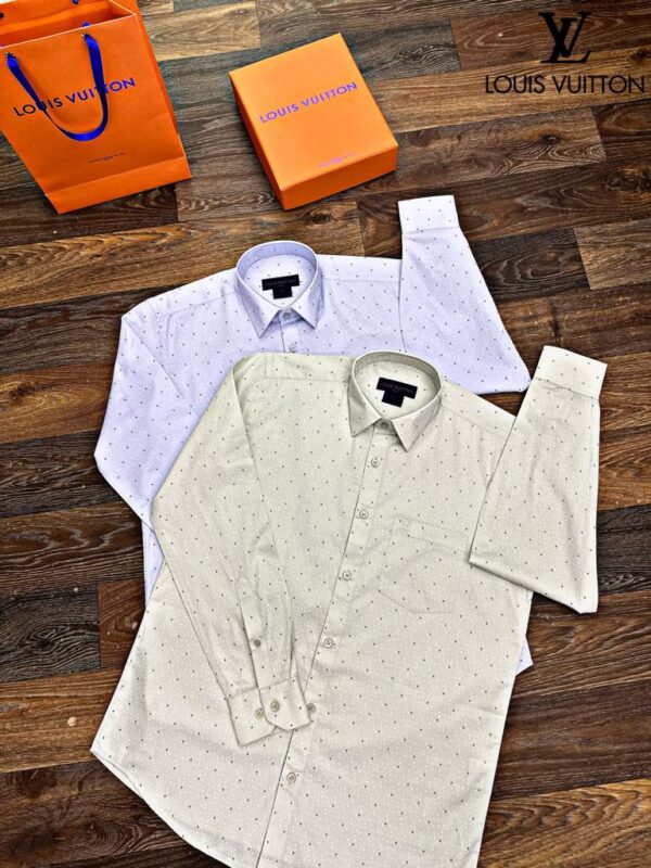 FIRST COPY Louis Vuitton Premium Cotton Fabric Shirts - Image 3