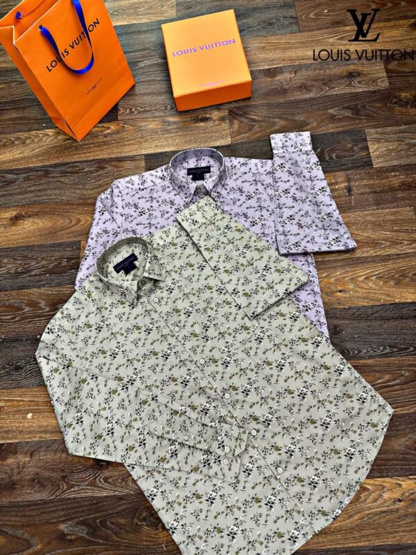 FIRST COPY Louis Vuitton Premium Cotton Fabric Shirts - Image 2