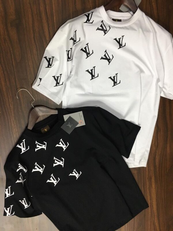 FIRST COPY Louis Vuitton Premium Cotton Lycra Round Neck - Image 4