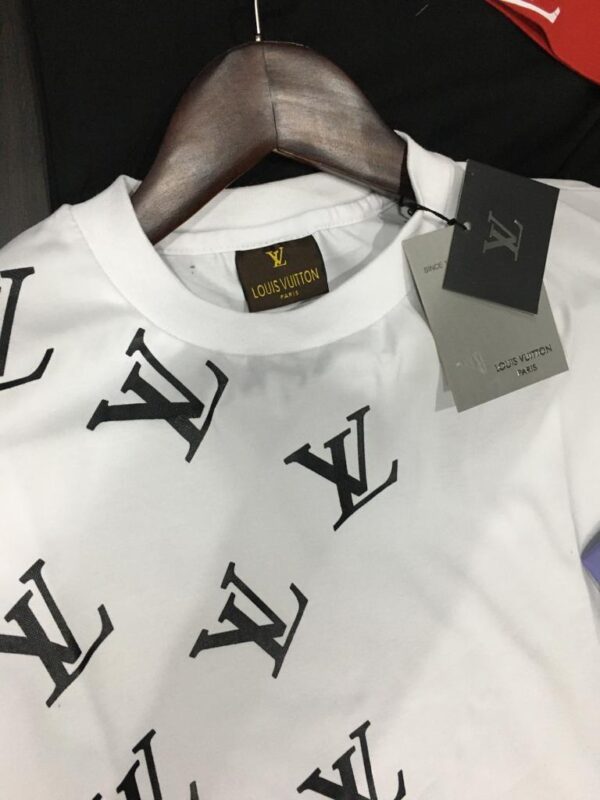 FIRST COPY Louis Vuitton Premium Cotton Lycra Round Neck - Image 5
