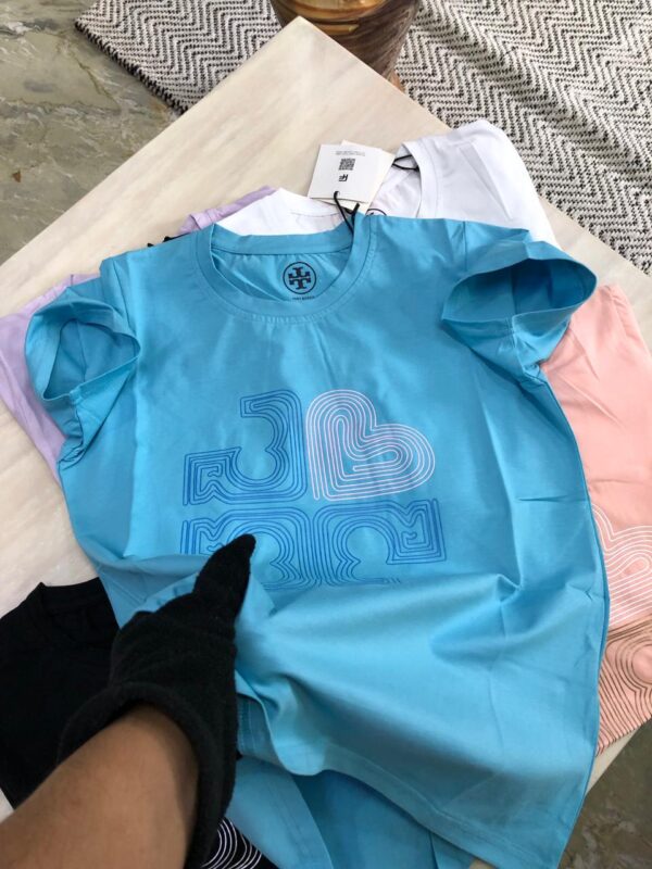 FIRST COPY TORY BURCH LADIES CREWS LYCRA TEES - Image 9