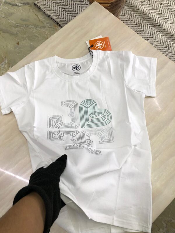 FIRST COPY TORY BURCH LADIES CREWS LYCRA TEES - Image 8
