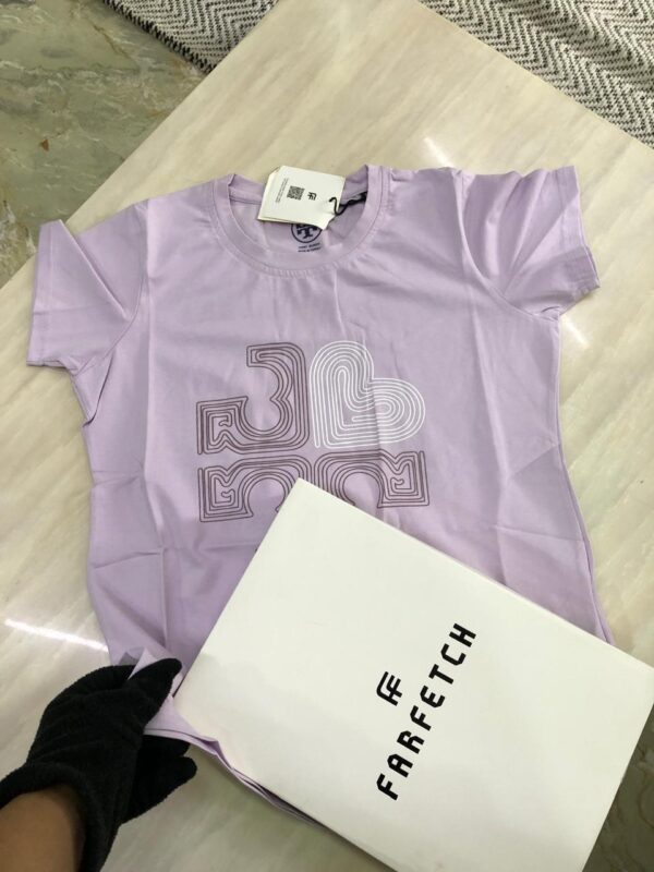 FIRST COPY TORY BURCH LADIES CREWS LYCRA TEES - Image 4