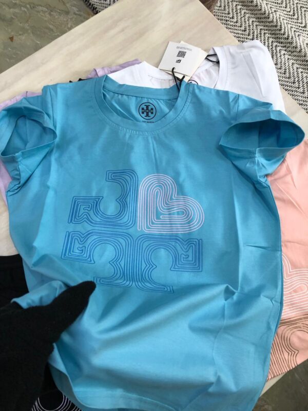 FIRST COPY TORY BURCH LADIES CREWS LYCRA TEES - Image 2