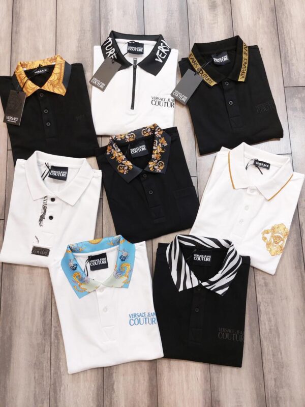 FIRST COPY Versace Latest 2025 Imported Quality Exclusive Polo Tees - Image 11