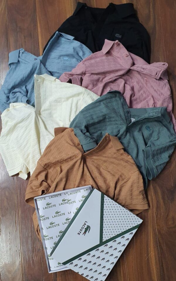 FIRST COPY LACOSTE PREMIUM KNITING FABRIC POLOS T-SHIRT