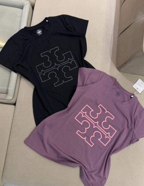 FIRST COPY TORY BURCH LADIES CREWS LYCRA TEES - Image 3