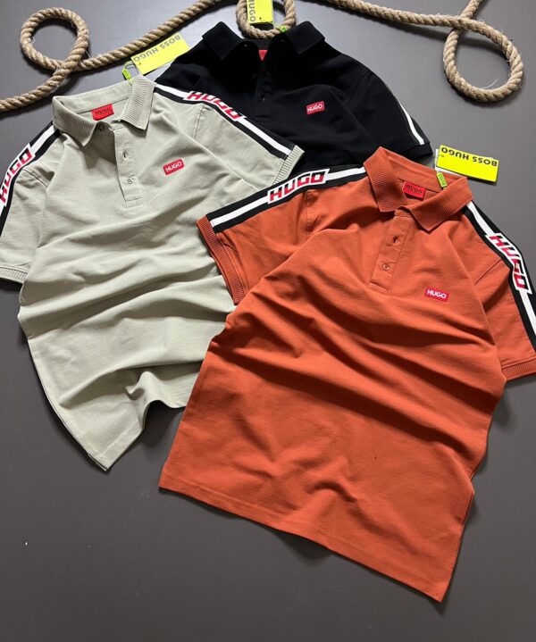 FIRST COPY HUGO BOSS PREMIUM QUALITY IMPORTED COLLAR TSHIRT - Image 6
