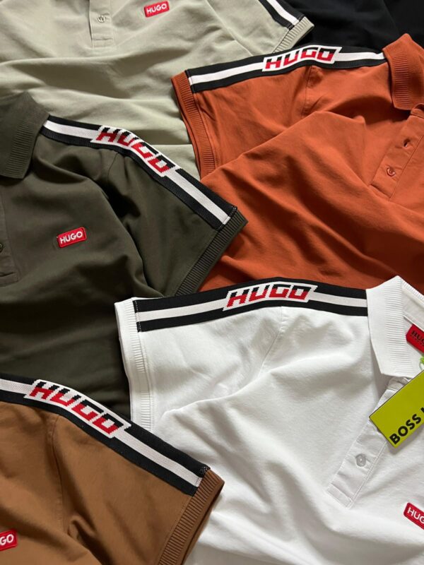 FIRST COPY HUGO BOSS PREMIUM QUALITY IMPORTED COLLAR TSHIRT - Image 3