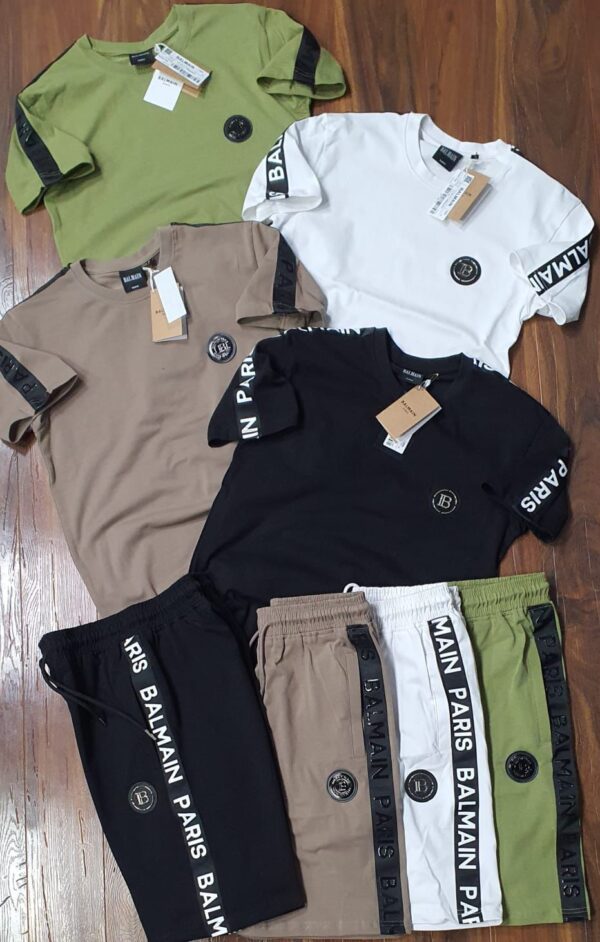FIRST COPY BALMAIN EXCLUSIVE CO ORD SET IN HEAVY COTTON LYCRA FABRIC