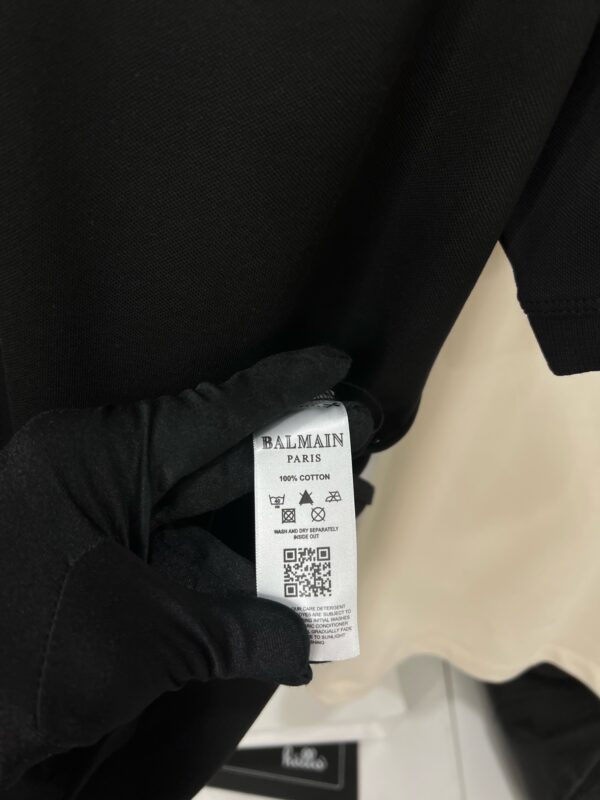FIRST COPY BALMAIN PREMIUM ZIP COLLAR T-SHIRT - Image 11