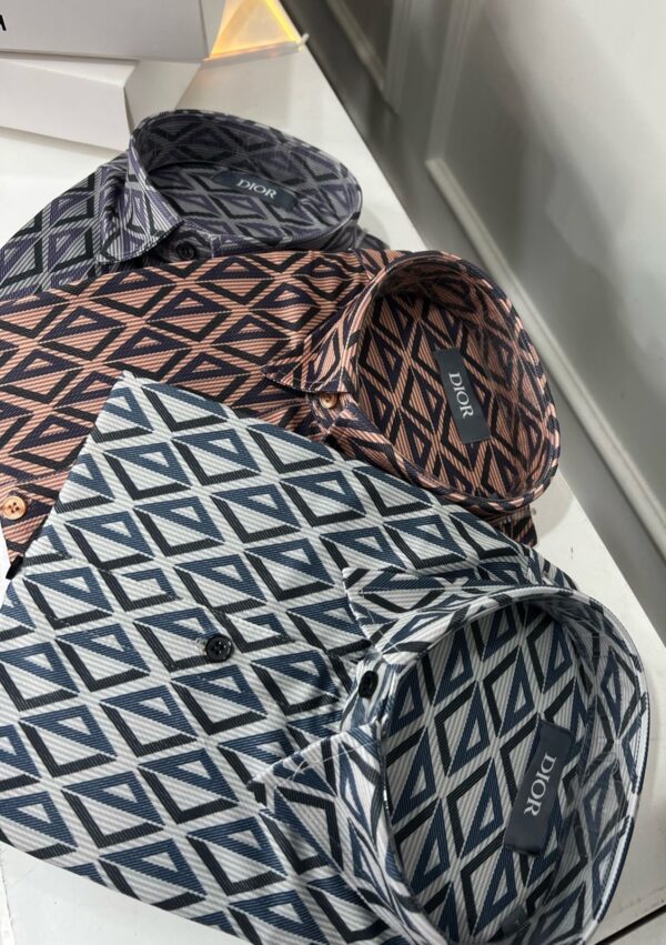 FIRST COPY DIOR IMPORTED STRETCH FABRIC FULL SLEEVES SHIRTS - Image 2