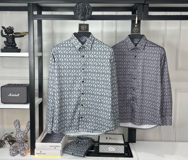 FIRST COPY DIOR IMPORTED STRETCH FABRIC FULL SLEEVES SHIRTS - Image 4