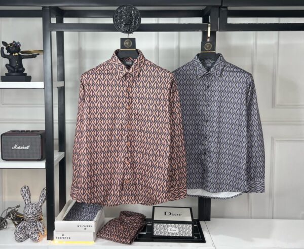 FIRST COPY DIOR IMPORTED STRETCH FABRIC FULL SLEEVES SHIRTS - Image 6