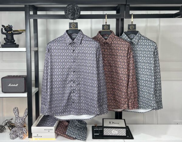 FIRST COPY DIOR IMPORTED STRETCH FABRIC FULL SLEEVES SHIRTS