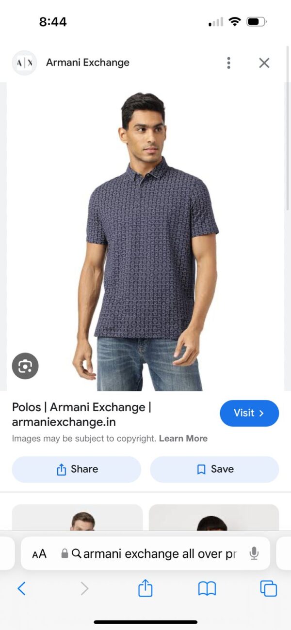 FIRST COPY ARMANI VERY PREMIUM COTTON LYCRA POLO COLLECTION - Image 7