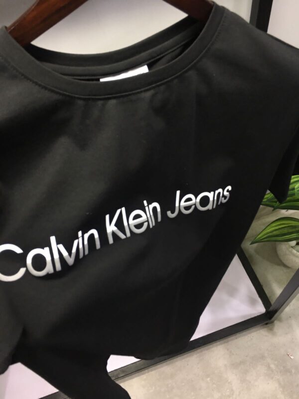 FIRST COPY CALVIN VERY PREMIUM COTTON LYCRA ROUND NECKS  ALL BLACK - Image 3