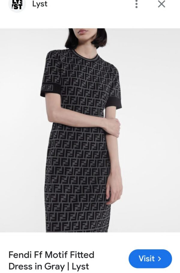 FIRST COPY FENDI PREMIUM POLO DRESS FOR LADIES - Image 11