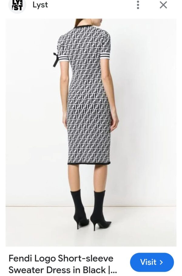 FIRST COPY FENDI PREMIUM POLO DRESS FOR LADIES - Image 10
