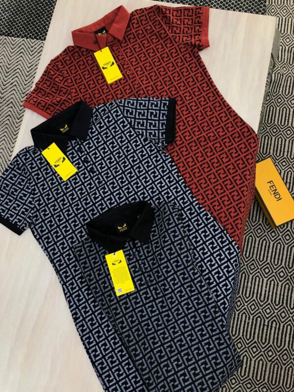 FIRST COPY FENDI PREMIUM POLO DRESS FOR LADIES - Image 3